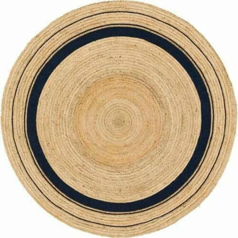 

Rug Jute Round Natural Jute Reversible 3x3 Feet Braided Style Rustic Look Rugs and Carpets for Home Living Room