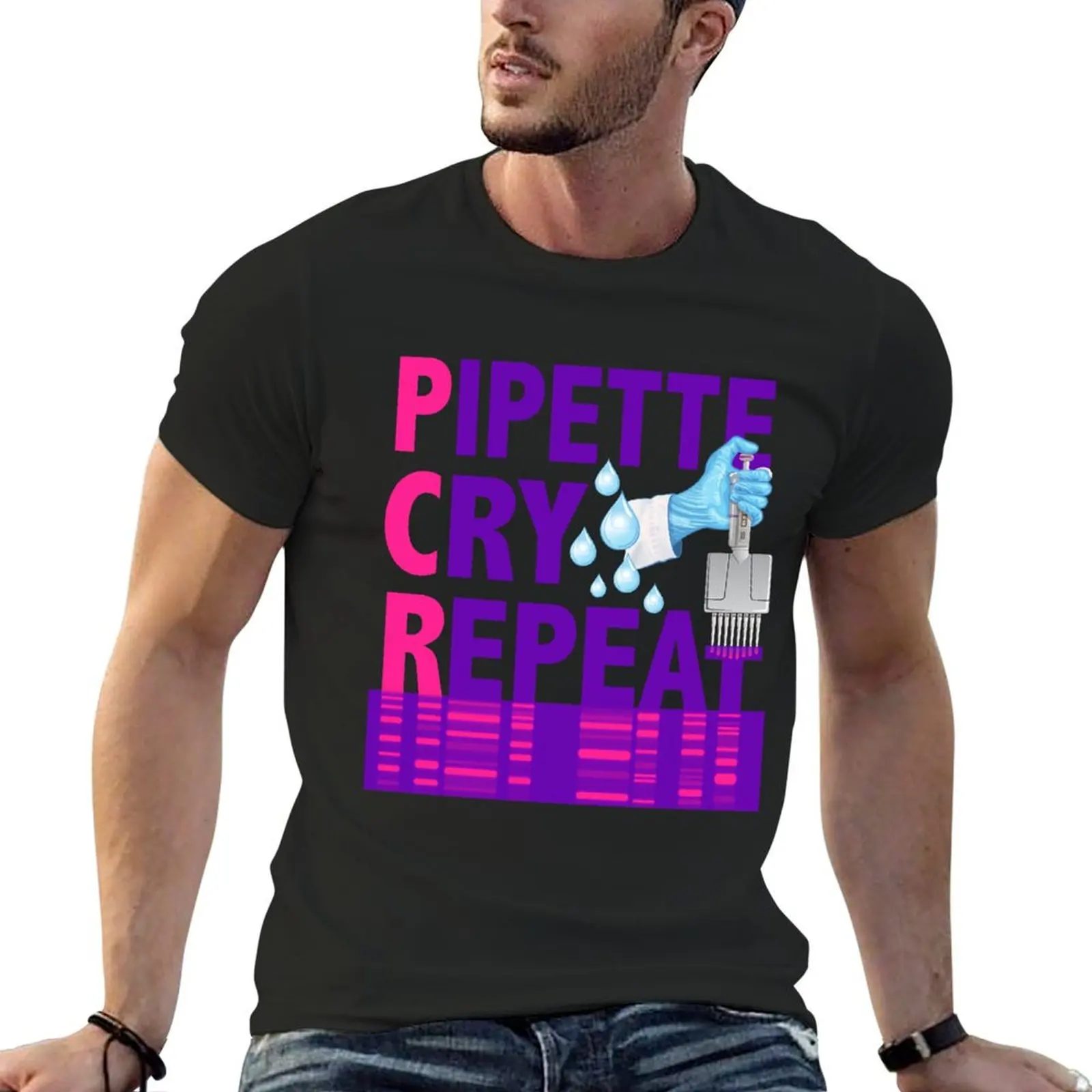 PCR Pipette Cry Repeat Funny Design for DNA Biotechnology Lab Scientists T-Shirt basketball graphic tees T-shirt men
PCR Pipette Cry Repeat Funny Design for DNA Biotechnology Lab Scientists T-Shirt basketball graphic tees T-shirt men