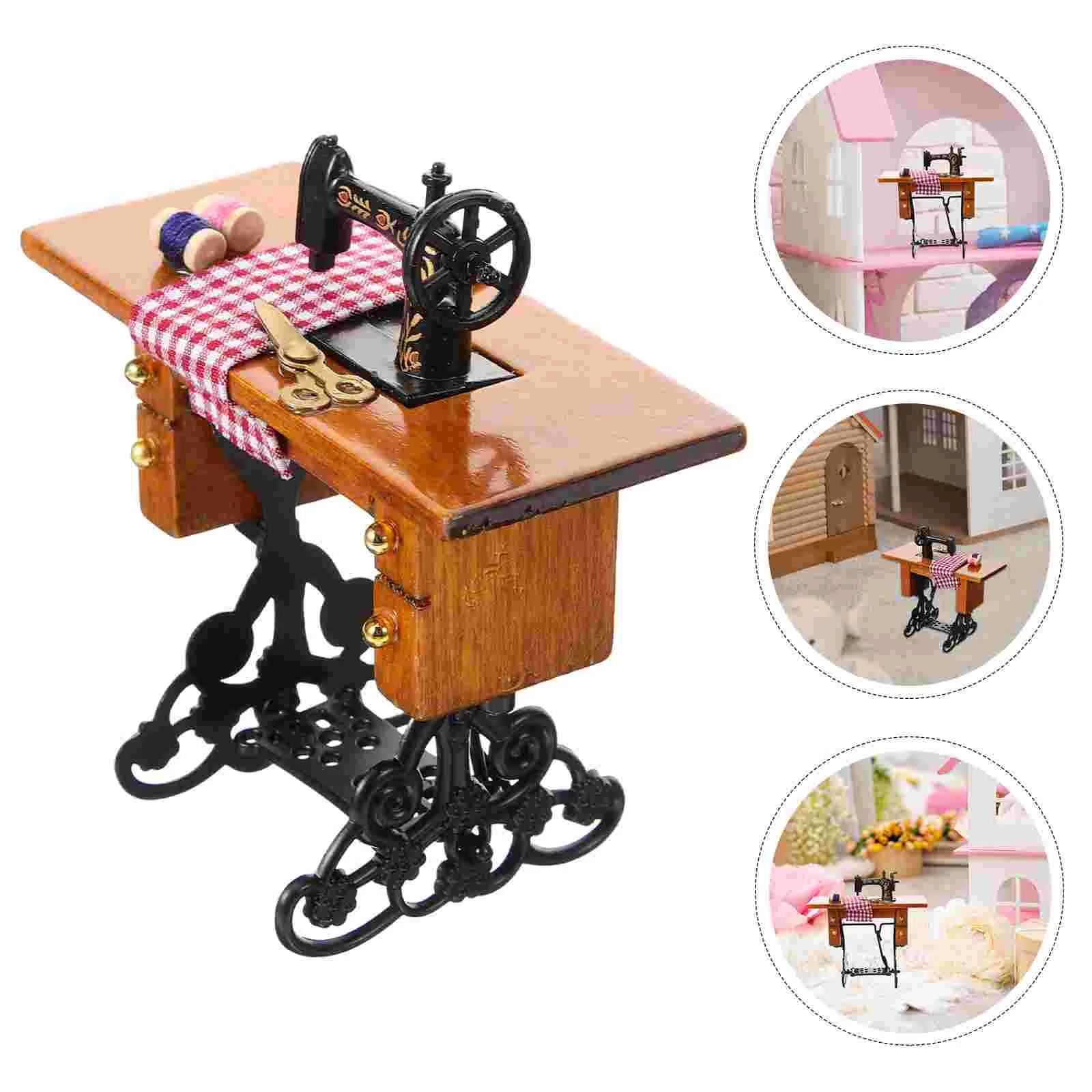 Dollhouse Sewing Machine Tiny Furnishing Houses Miniature Decorations for inside Miniatures Furniture Model
Dollhouse Sewing Machine Tiny Furnishing Houses Miniature Decorations for inside Miniatures Furniture Model