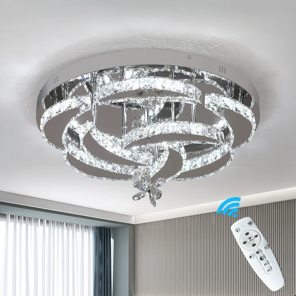 Modern Chandelier Ceiling Lamp K9 Luxury Crystal Led Living Dining Room Decor Pendant Light RC Dimmable Luminaire Home Fixture
Modern Chandelier Ceiling Lamp K9 Luxury Crystal Led Living Dining Room Decor Pendant Light RC Dimmable Luminaire Home Fixture
