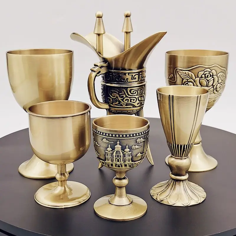 Pure Copper Goblet, Spirit Glass, Liquor Antique Wine Bottle, Bronze Jue Cup, Decorative Ceremonial Vessel
Pure Copper Goblet, Spirit Glass, Liquor Antique Wine Bottle, Bronze Jue Cup, Decorative Ceremonial Vessel