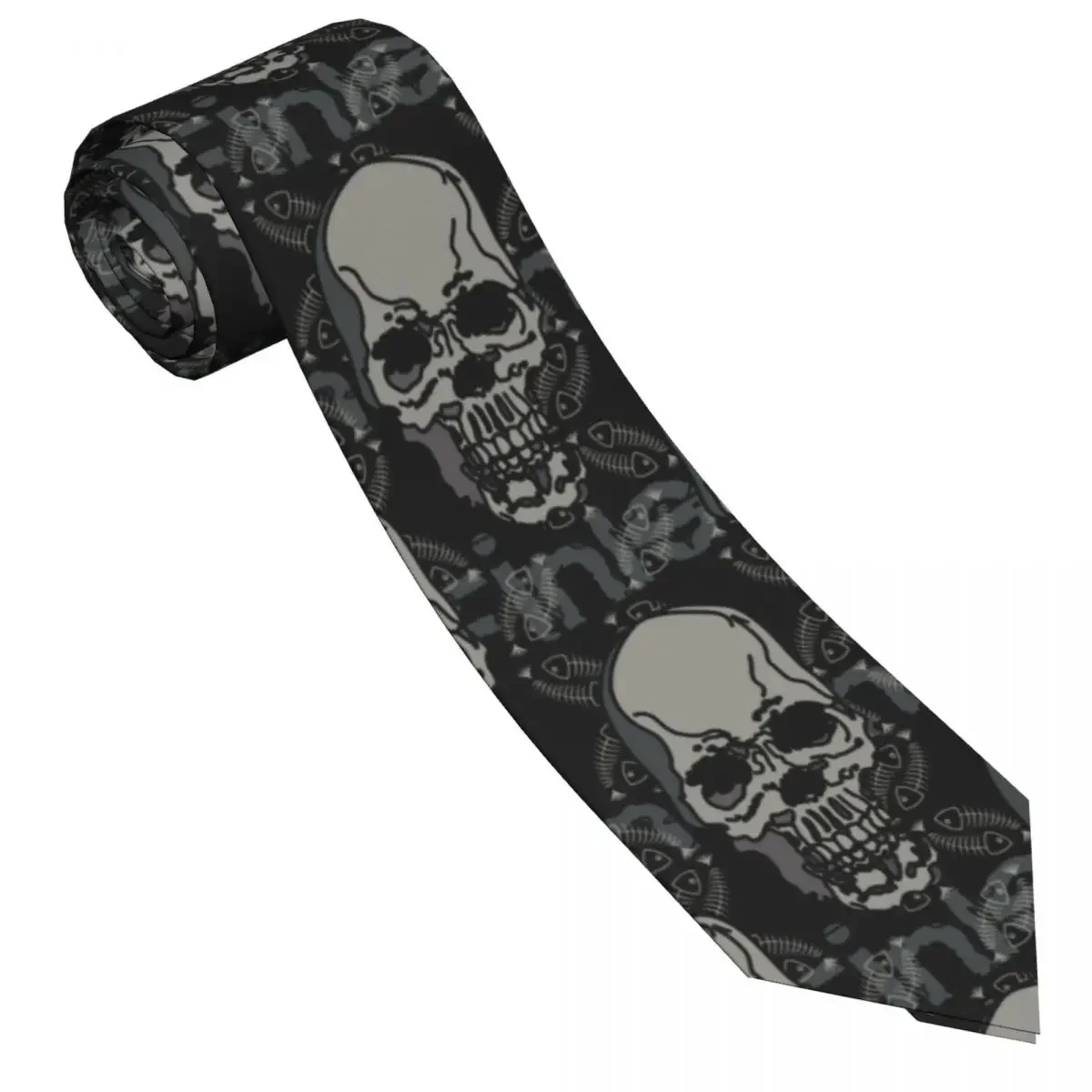 Casual Arrowhead Skinny Skull And Fish Skeleton Necktie Slim Tie For Men Man Accessories Simplicity For Party Formal Tie
Casual Arrowhead Skinny Skull And Fish Skeleton Necktie Slim Tie For Men Man Accessories Simplicity For Party Formal Tie