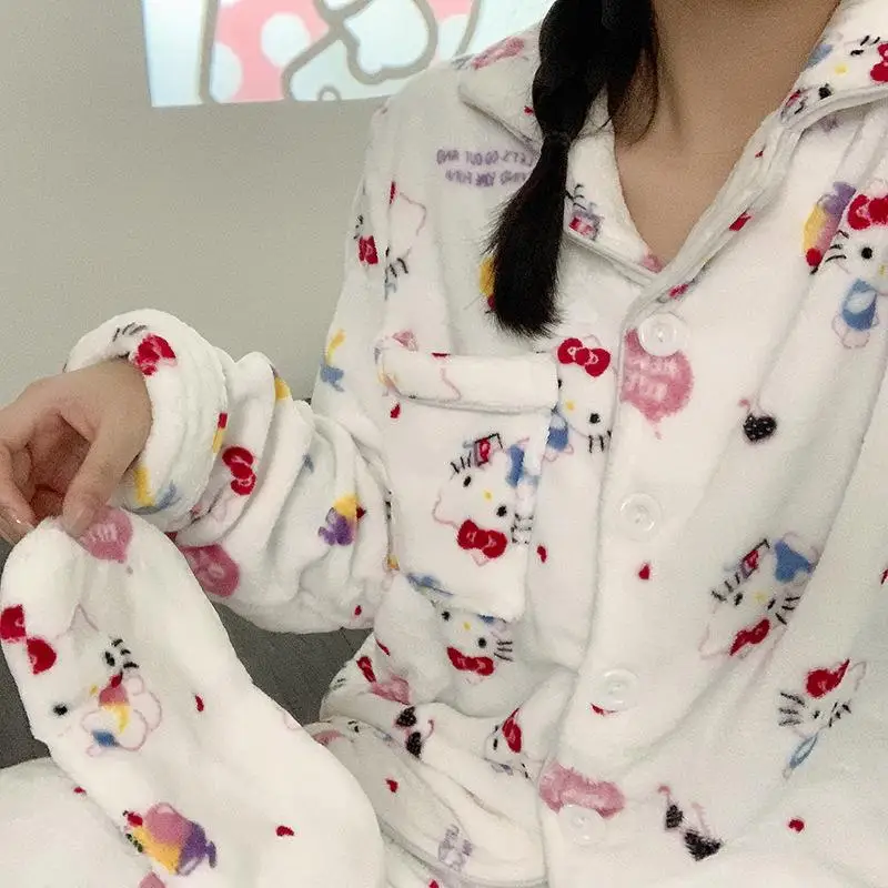Anime Pajamas Sanrios Hellokitty Mymelody Cinnamoroll Warm Thickened Wearable Cardigan Cotton Large Size Homewear Sets Eyeshade
Anime Pajamas Sanrios Hellokitty Mymelody Cinnamoroll Warm Thickened Wearable Cardigan Cotton Large Size Homewear Sets Eyeshade
