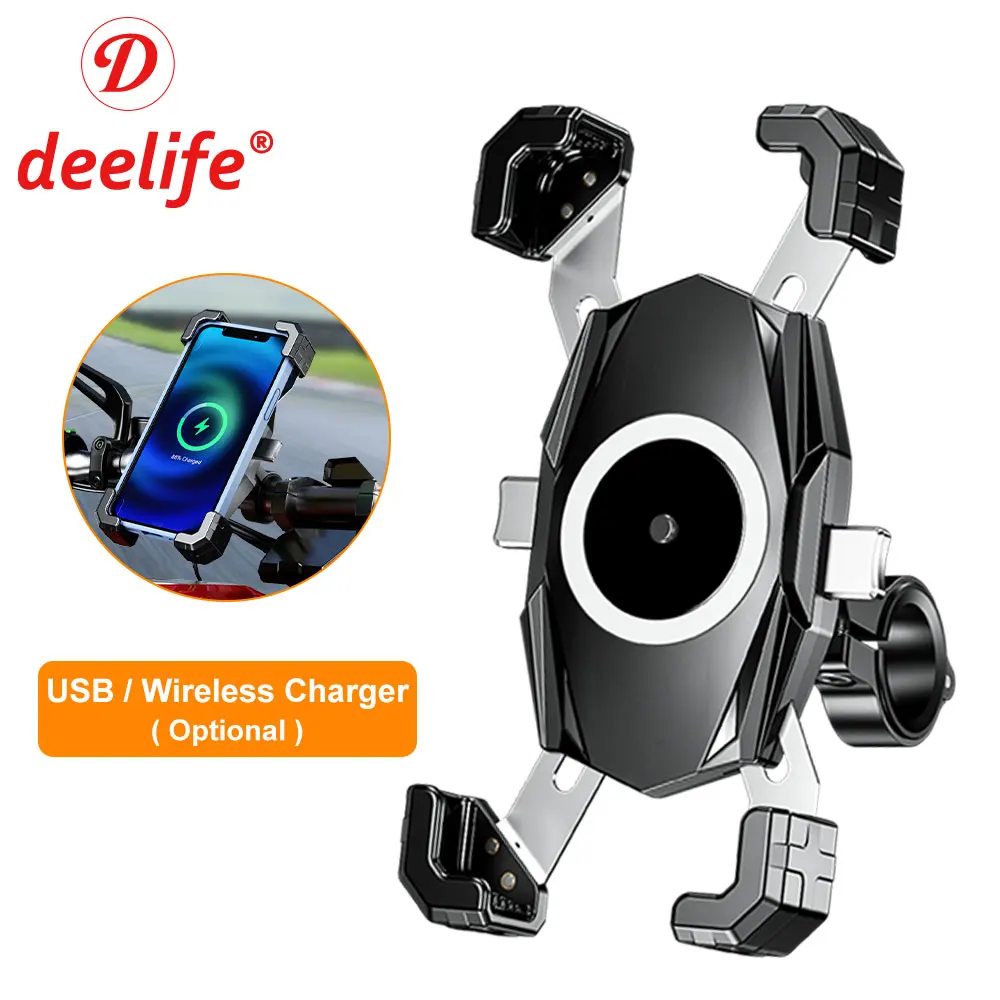 Deelife Motorcycle Phone Holder Wireless Charger for Moto Mobile Smartphone Stand Motorbike Cellphone Bracket Support
Deelife Motorcycle Phone Holder Wireless Charger for Moto Mobile Smartphone Stand Motorbike Cellphone Bracket Support