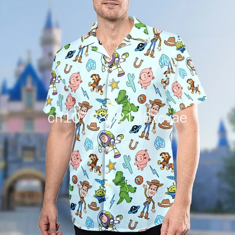 Гавайские рубашки Toy Story, модные мужские и женские рубашки на пуговицах с коротким рукавом, Гавайские рубашки Диснея, повседневные пляжные рубашки, женская рубашка
Гавайские рубашки Toy Story, модные мужские и женские рубашки на пуговицах с коротким рукавом, Гавайские рубашки Диснея, повседневные пляжные рубашки, женская рубашка