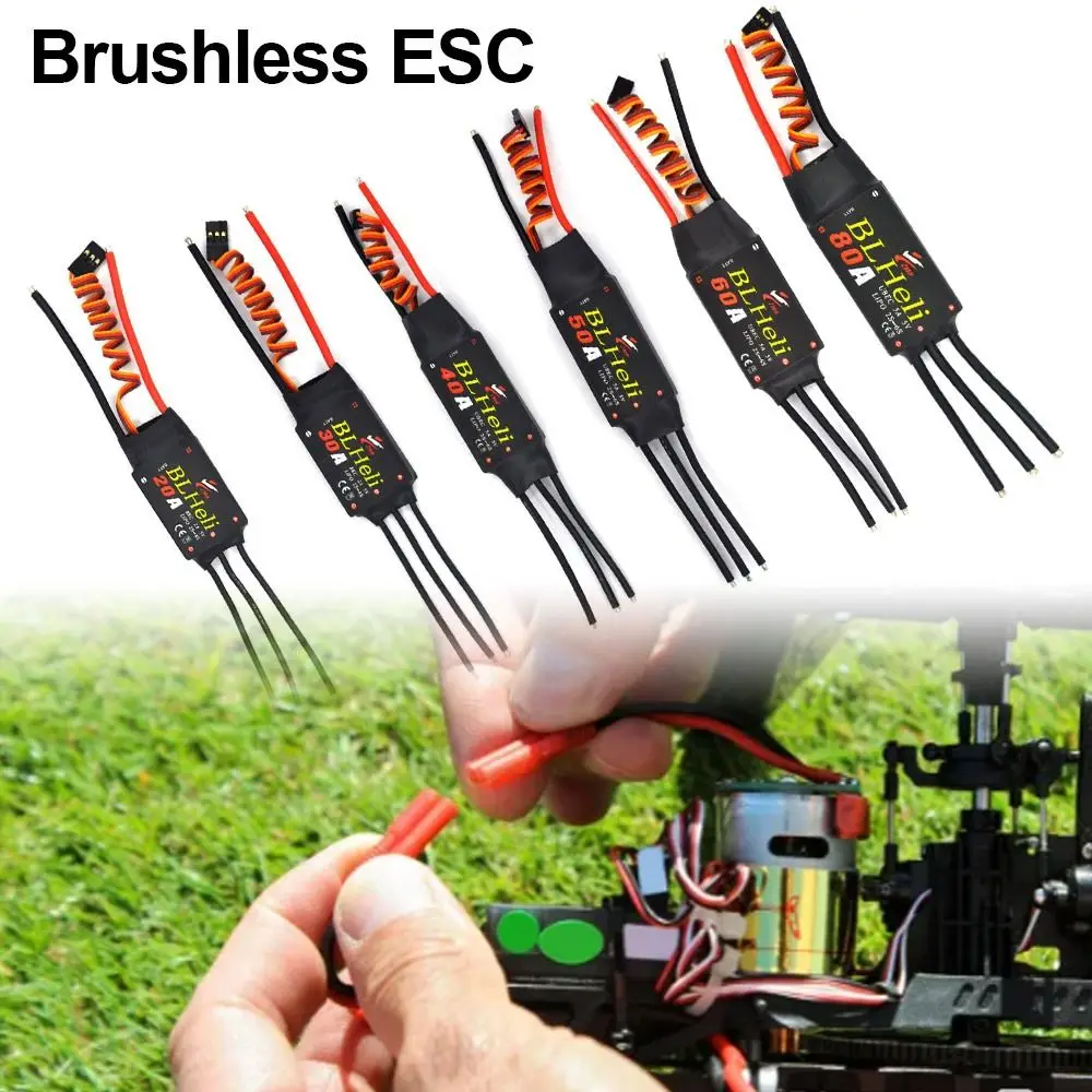 20A 30A 40A 50A 60A 80A Brushless ESC Durable with UBEC 2-6S Speed Controller BLHeli RC Drone ESC Quadcopter Aircraft Model
20A 30A 40A 50A 60A 80A Brushless ESC Durable with UBEC 2-6S Speed Controller BLHeli RC Drone ESC Quadcopter Aircraft Model