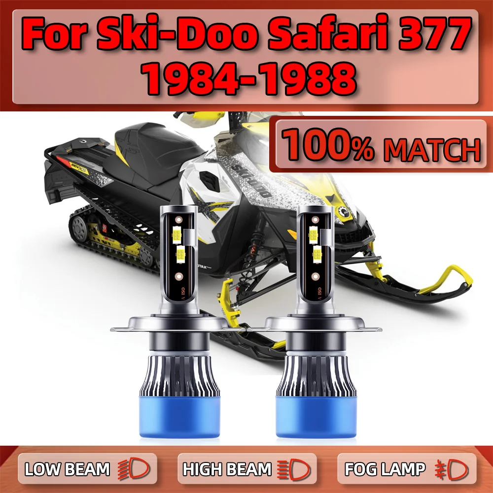 2Pcs H4 LED Headlight Bulbs 120W 20000LM Car Lights 12V 6000K High Low Beam For Ski-Doo Safari 377 1984 1985 1986 1987 1988
2Pcs H4 LED Headlight Bulbs 120W 20000LM Car Lights 12V 6000K High Low Beam For Ski-Doo Safari 377 1984 1985 1986 1987 1988