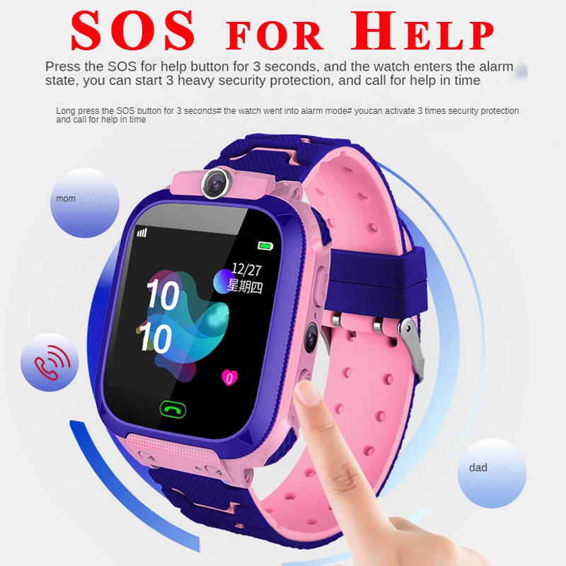 Children's Smart Watch Kids Smart Watch SOS LBS Location Camera Photo Child Phone Voice Call Match Game Flashlight Smartwatch
Children's Smart Watch Kids Smart Watch SOS LBS Location Camera Photo Child Phone Voice Call Match Game Flashlight Smartwatch