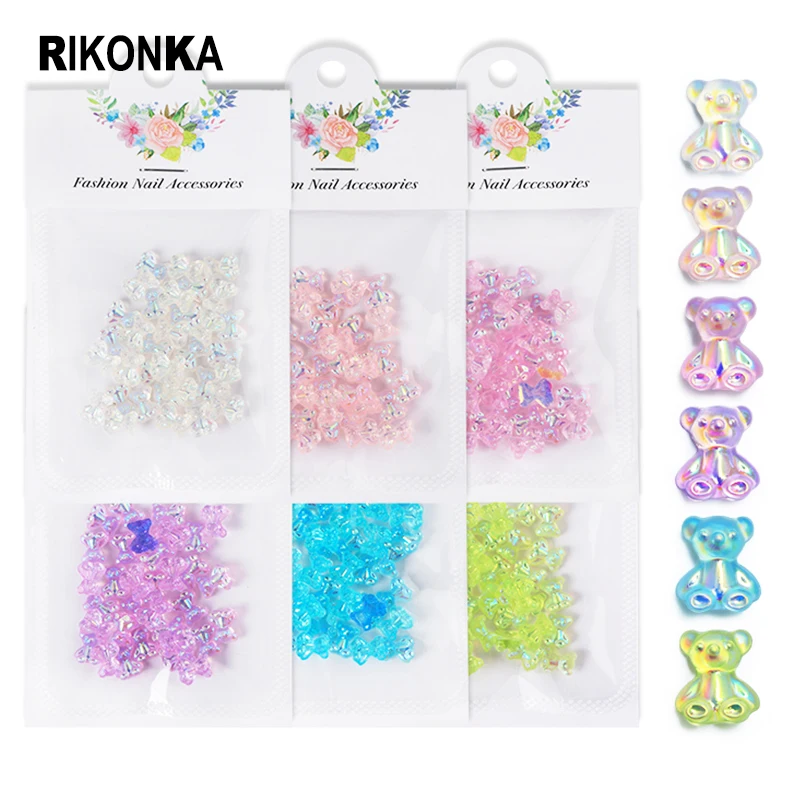 6 Bags AB Jelly Bear Kawaii Gummy Nail Rhinestones Set For Manicure 3D Resin Parts Polish Charms Kawaii Korean Nail Accessories
6 Bags AB Jelly Bear Kawaii Gummy Nail Rhinestones Set For Manicure 3D Resin Parts Polish Charms Kawaii Korean Nail Accessories