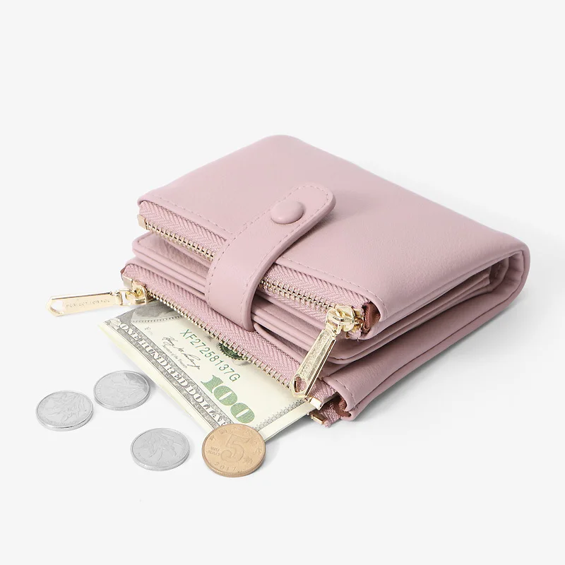 PERFECT FOR YOU Light Luxury Fashion Wallet for Women, 2024 New Short Card Wallet, Multi-card Slot Double Zipper Clutch
PERFECT FOR YOU Light Luxury Fashion Wallet for Women, 2024 New Short Card Wallet, Multi-card Slot Double Zipper Clutch
