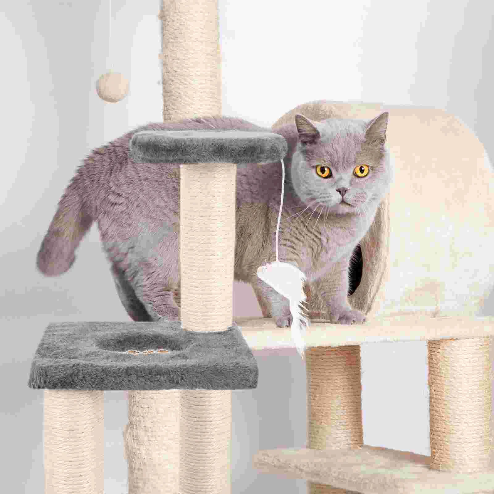 Cat Climbing Frame Exercise Toy Decorative Scratcher Scratching Post Play Tunnel Adorable Vertical Furniture Protector
Cat Climbing Frame Exercise Toy Decorative Scratcher Scratching Post Play Tunnel Adorable Vertical Furniture Protector