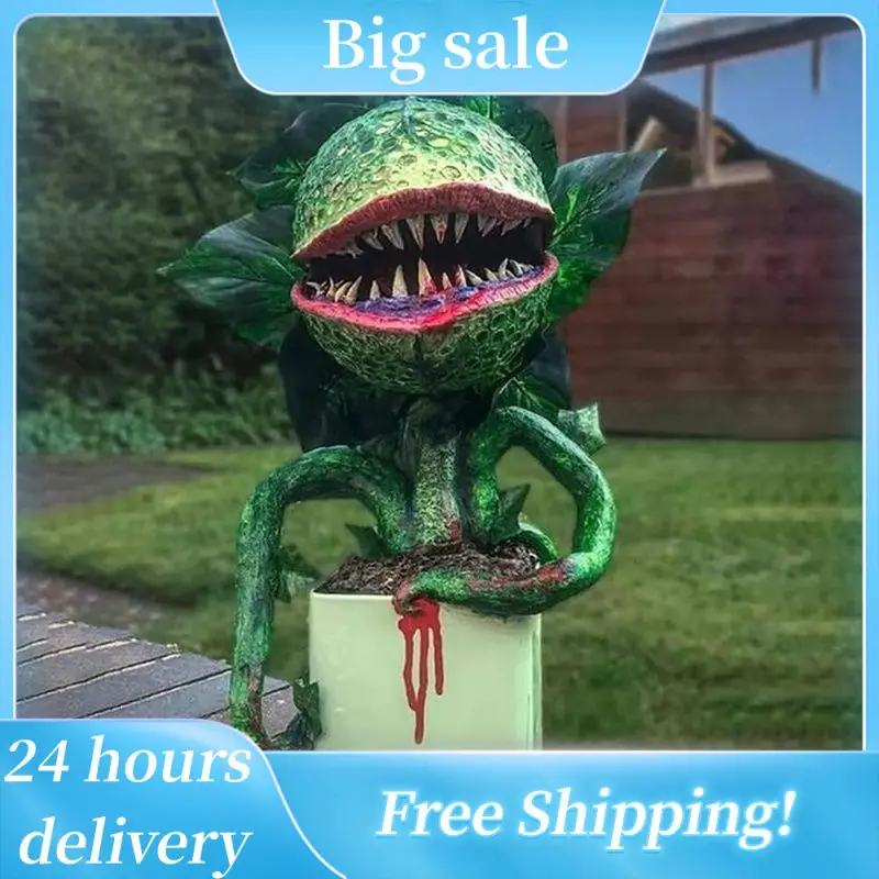 Garden Piranha Flower Statue Resin Sculpture Whimsical Halloween Decoration Desktop Ornament Yard Craft Landscaping For Home
Garden Piranha Flower Statue Resin Sculpture Whimsical Halloween Decoration Desktop Ornament Yard Craft Landscaping For Home