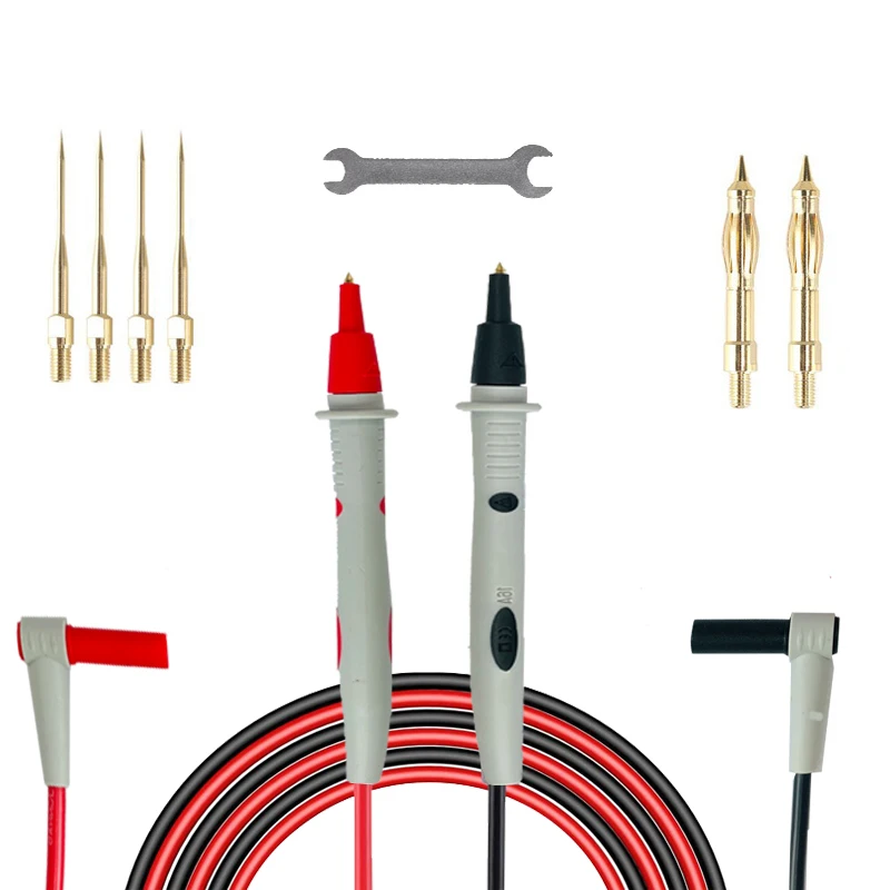 Multimeter Wires Probes 20A Silicone Silica Gel Line Super Soft Hardier Replaceable Gold Plating NIB
Multimeter Wires Probes 20A Silicone Silica Gel Line Super Soft Hardier Replaceable Gold Plating NIB