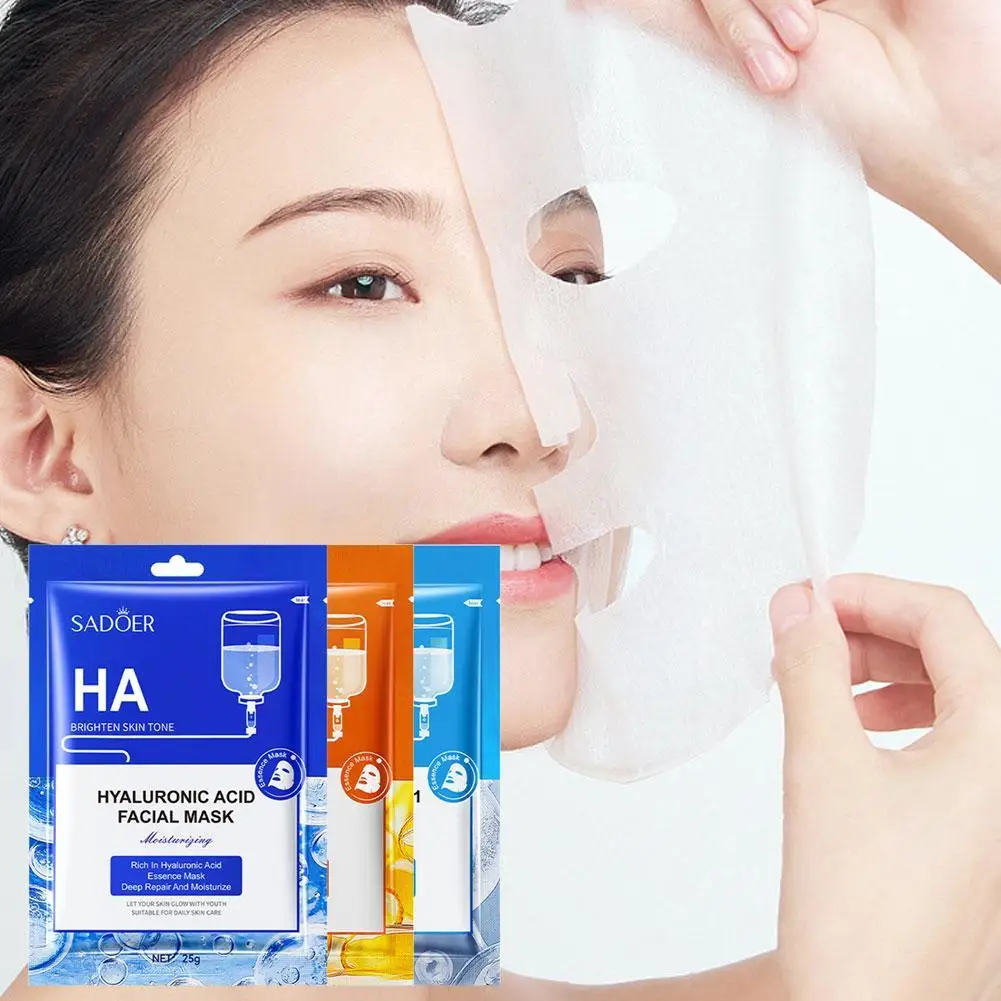 25g Hyaluronic Acid Facial Mask Whitening Essence Anti-Aging Cosmetics Universal Moisturizing Women Sheet Skin Care Mask
25g Hyaluronic Acid Facial Mask Whitening Essence Anti-Aging Cosmetics Universal Moisturizing Women Sheet Skin Care Mask