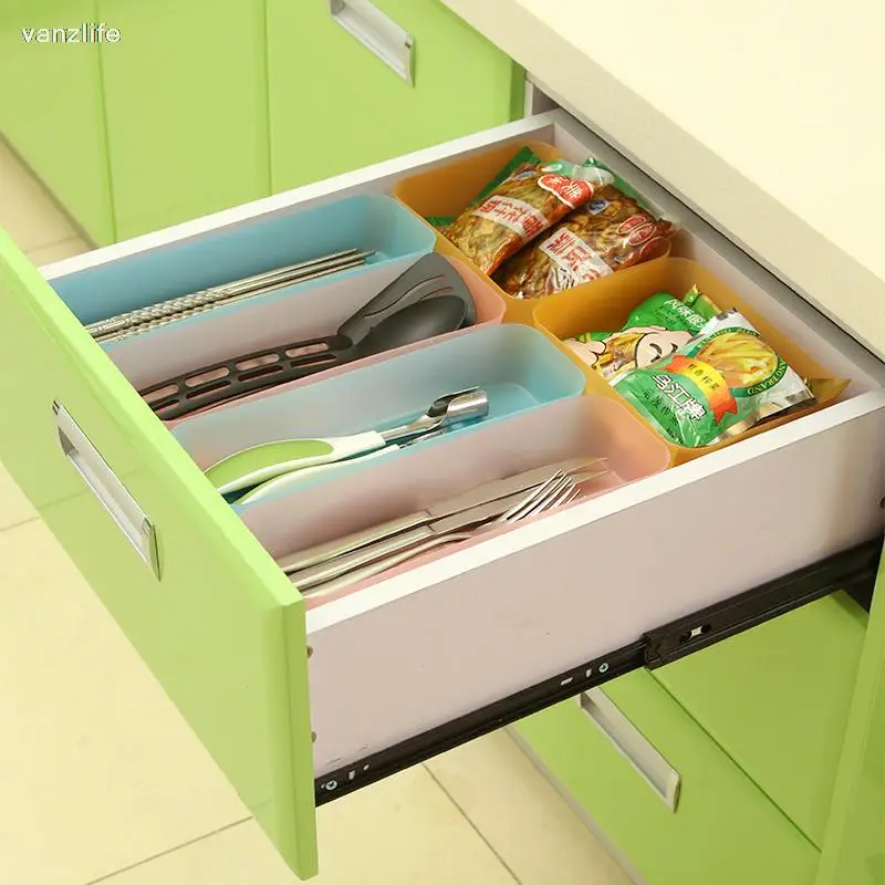 Фото Органайзер для хранения vanzlife кухонный ящик столовых приборов | Коробки и ящики для хранения (4000883574305)