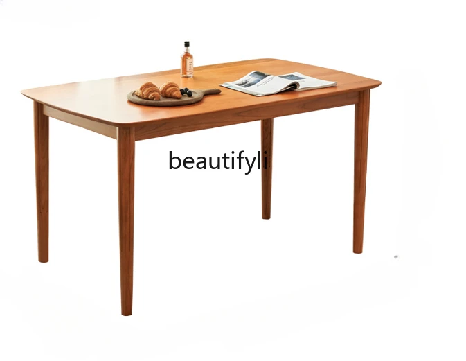 Solid wood dining table, simple and modern B&B, rattan dining table, living room, restaurant, small apartment home
Solid wood dining table, simple and modern B&B, rattan dining table, living room, restaurant, small apartment home