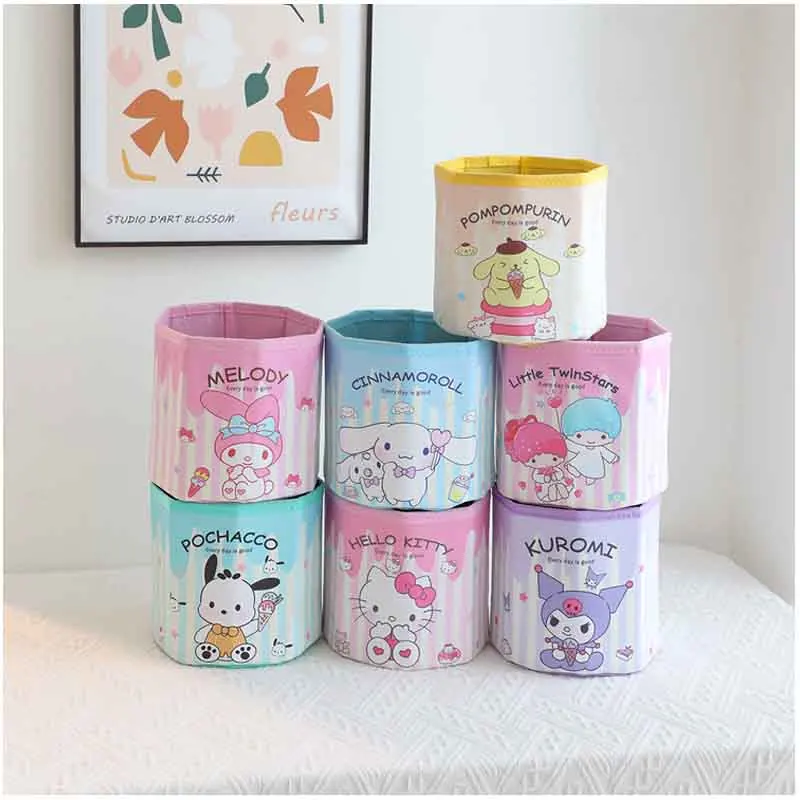 Sanrios My Melody Cinnamoroll Pochacco Kuromi Anime Cartoon Folding Type Desktop Stationery Pen Holder Sundries Storage Box
Sanrios My Melody Cinnamoroll Pochacco Kuromi Anime Cartoon Folding Type Desktop Stationery Pen Holder Sundries Storage Box