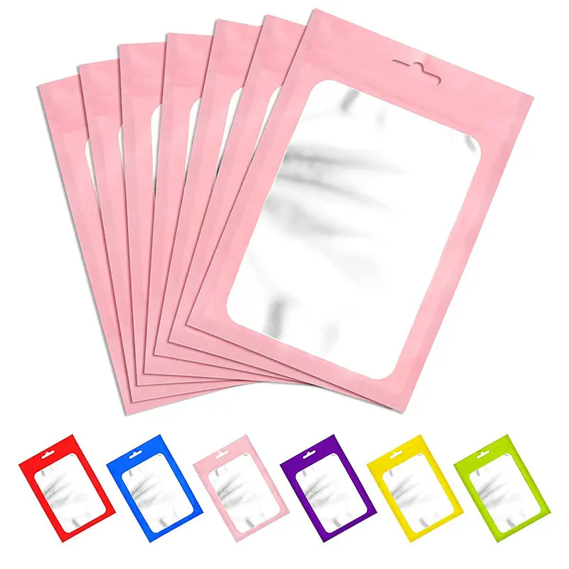 50pcs Self Seal Zipper Plastic Bags Retail Packaging with Clear Window for DIY Jewelry Display Reusable Ziplock Hanging Pouches
50pcs Self Seal Zipper Plastic Bags Retail Packaging with Clear Window for DIY Jewelry Display Reusable Ziplock Hanging Pouches