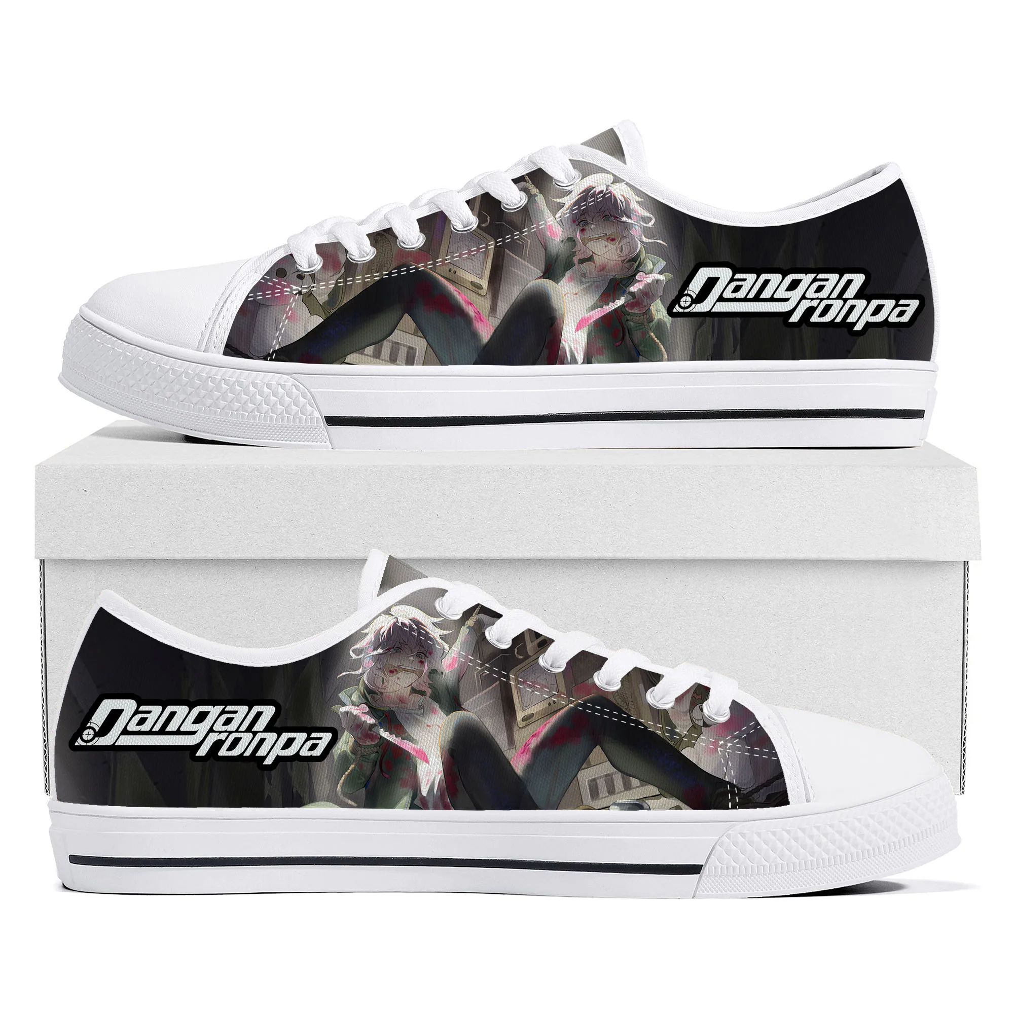Cartoon Game Danganronpa Komaeda Low Top Sneakers Womens Mens Teenager High Quality Canvas Sneaker Couple Custom Built Shoes
Cartoon Game Danganronpa Komaeda Low Top Sneakers Womens Mens Teenager High Quality Canvas Sneaker Couple Custom Built Shoes