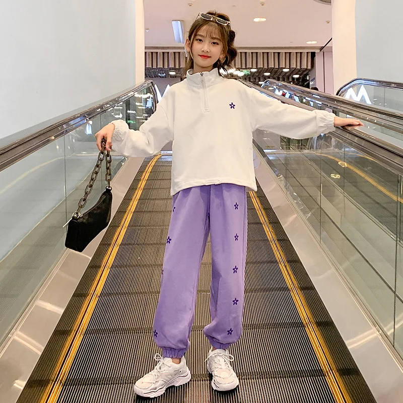 Girls Sports Outfits Two Piece Sets Autumn Clothing 2023 New Korean Big Kids Korean Spring White Pullover + Sweatpants Clothes
Girls Sports Outfits Two Piece Sets Autumn Clothing 2023 New Korean Big Kids Korean Spring White Pullover + Sweatpants Clothes