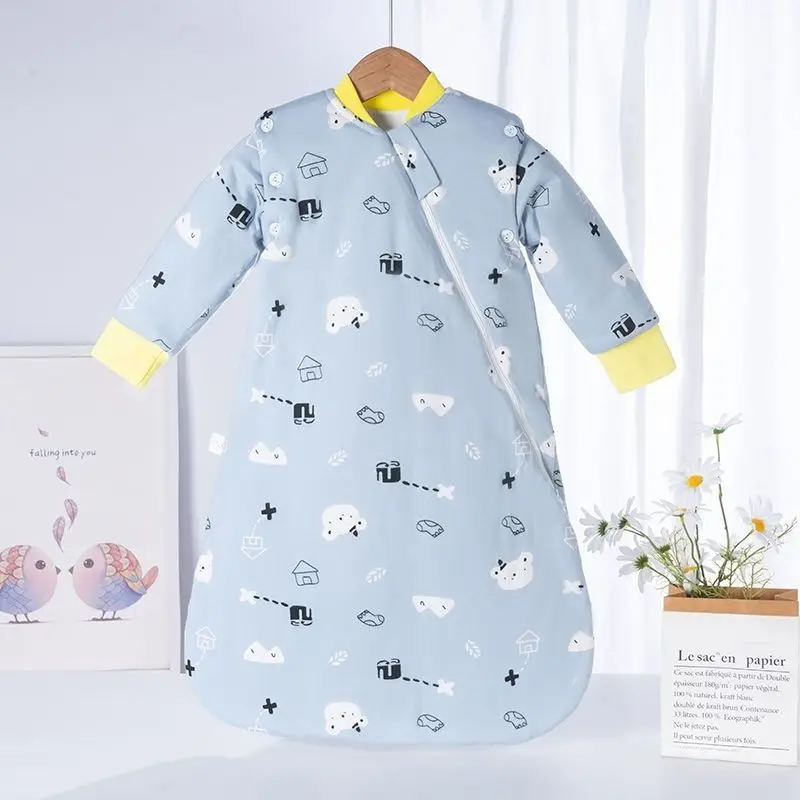 Cute Print Pattern Boys Girls One-piece Sleeping Bag Toddler Quilted One-piece Sleep Bag Universal Children Cotton Sleeping Bag
Cute Print Pattern Boys Girls One-piece Sleeping Bag Toddler Quilted One-piece Sleep Bag Universal Children Cotton Sleeping Bag