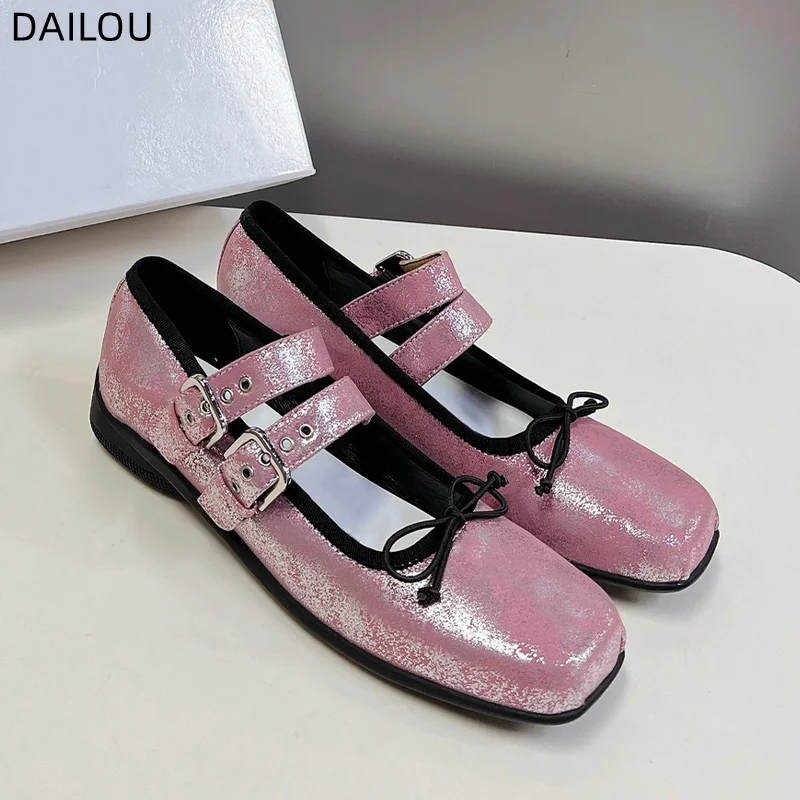 High quality Designer Dress Shoes Summer New Bow Flat Ballet Shoes Leather Belt Buckle Fashionable Simple Elegant Women's Shoes
High quality Designer Dress Shoes Summer New Bow Flat Ballet Shoes Leather Belt Buckle Fashionable Simple Elegant Women's Shoes