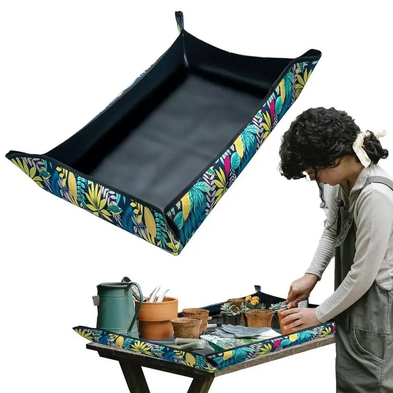 Plant Repotting Mat Large PE Foldable Gardening Mat, Waterproof Transplanting 43.5 X 29 Reusable Potting Mat Indoor Outdoor
Plant Repotting Mat Large PE Foldable Gardening Mat, Waterproof Transplanting 43.5 X 29 Reusable Potting Mat Indoor Outdoor