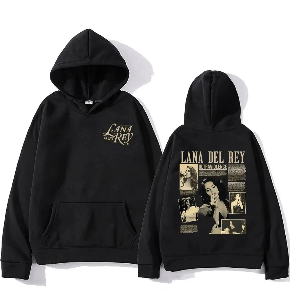 

Singer Graphic Printing Sweatshirts for Fans Casual Long Sleeve Men/Women Clothing Sudaderas Hip Hop Hoody Lana Del Rey Hoodies
