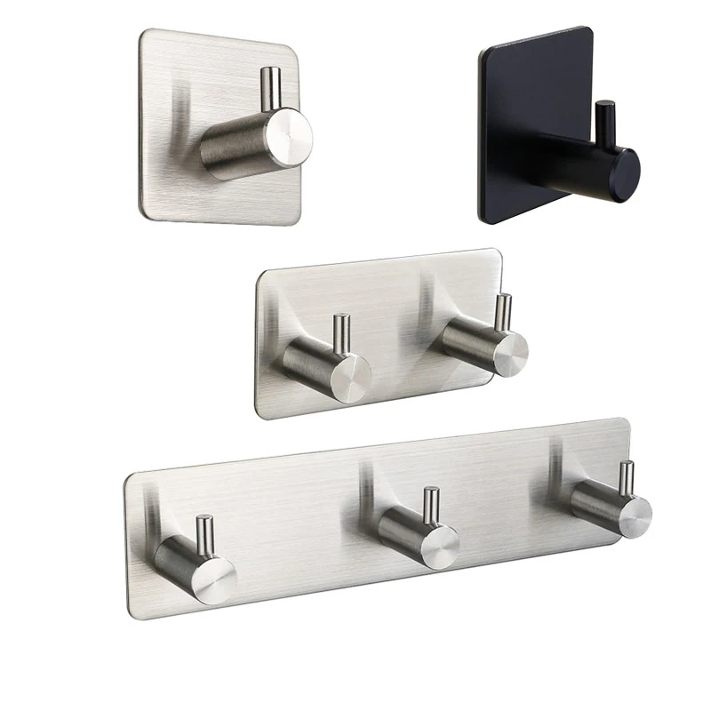 Stainless Steel Wall Hook Sticker Adhesive Door Hook Towel Clothes Robe Rack Toilet Accessories Shower Accessories 
Stainless Steel Wall Hook Sticker Adhesive Door Hook Towel Clothes Robe Rack Toilet Accessories Shower Accessories