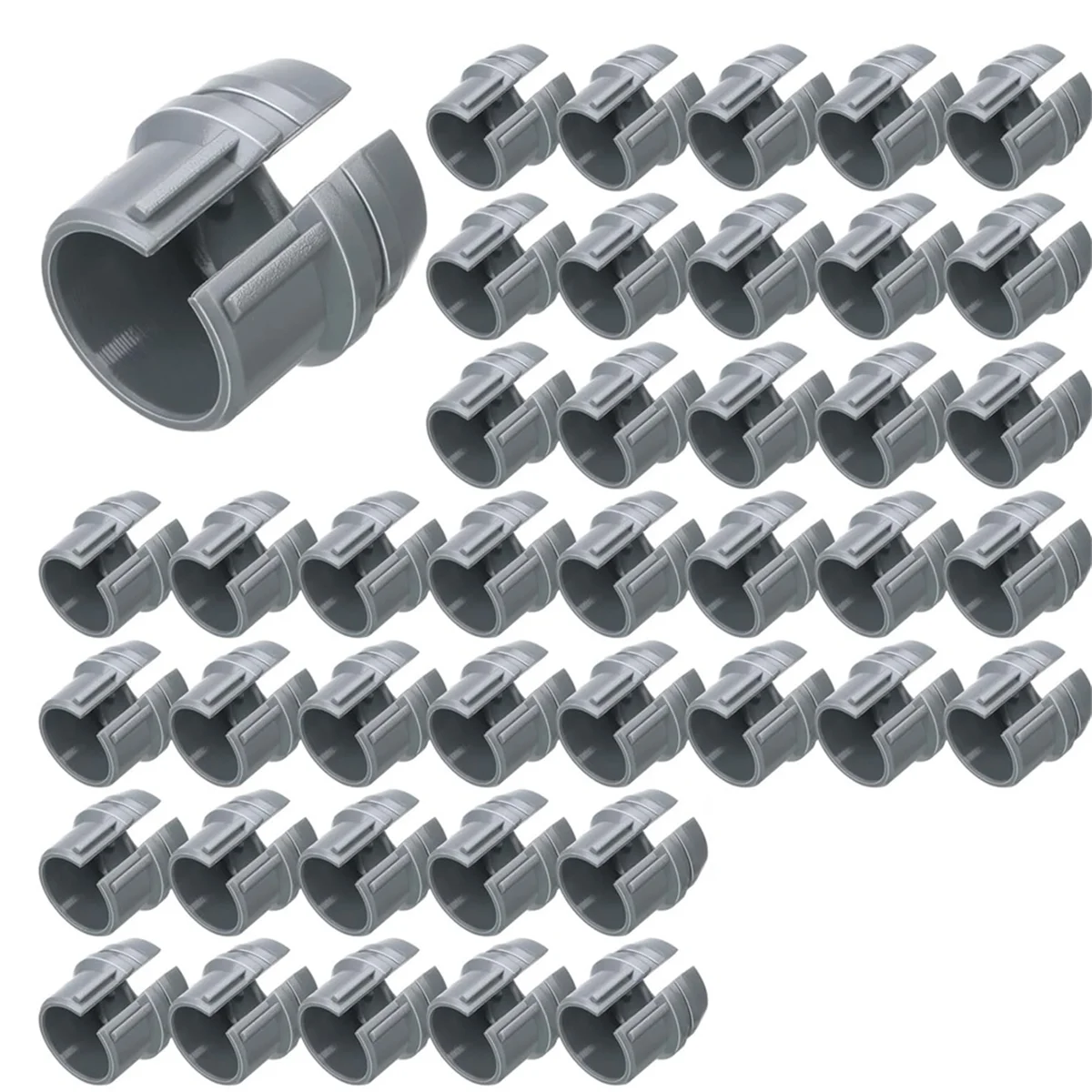 

100Pcs Non Metallic Cable Connectors Wire Fixing Buckle,Snap Style Installation for Wiring 14/2-10/3 AWG,(1/2 Inch)