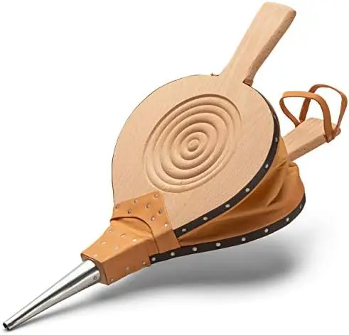 County Tools Fireplace Bellows | French Hardwood | 17-1/2" Total Length | 4-1/2" Tin Nose | Brass Nozzle and Decorative Ollas a
County Tools Fireplace Bellows | French Hardwood | 17-1/2" Total Length | 4-1/2" Tin Nose | Brass Nozzle and Decorative Ollas a