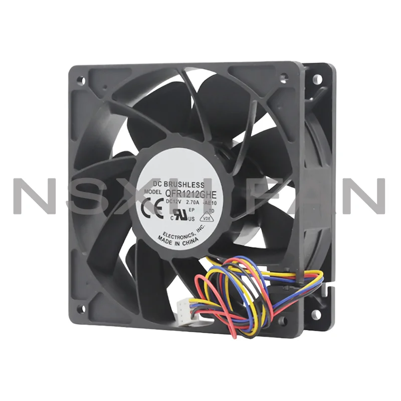 QFR1212GHE QFR1212GHE-PWM 4P PMW 12V 2.7A 12038, вентилятор охлаждения сервера 74Y5220 120*120*38 мм для майнинга биткоинов 
QFR1212GHE QFR1212GHE-PWM 4P PMW 12V 2.7A 12038, вентилятор охлаждения сервера 74Y5220 120*120*38 мм для майнинга биткоинов