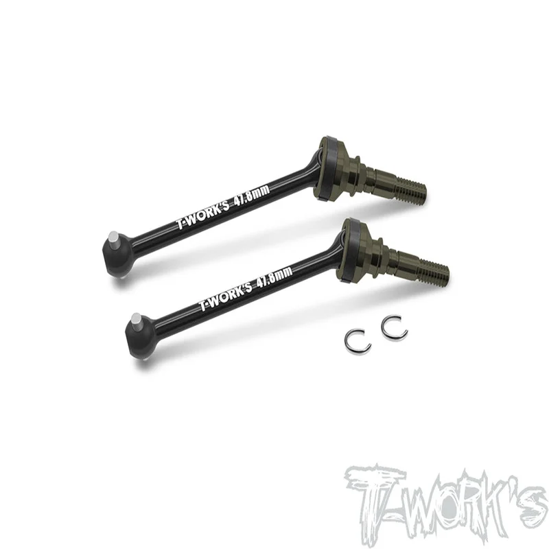 

Original T works C-X423-AA 7075-T6 Alum. CVD Set With Alum Drive Axle 47.8mm ( For Xray X4'23 ) 2pcs. professional Rc part