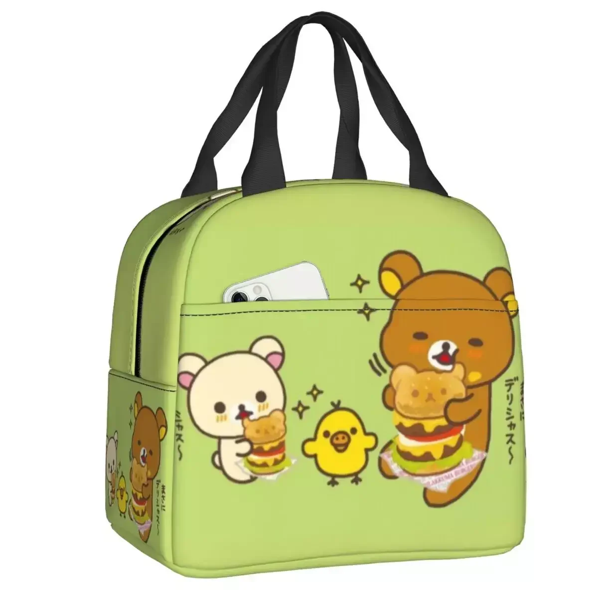 Новинка 2023, Портативный Ланч-бокс Rilakkuma и Friends с изображением гамбургеров для женщин, герметичный охладитель, Термоизолированный Ланч-бокс для еды
Новинка 2023, Портативный Ланч-бокс Rilakkuma и Friends с изображением гамбургеров для женщин, герметичный охладитель, Термоизолированный Ланч-бокс для еды
