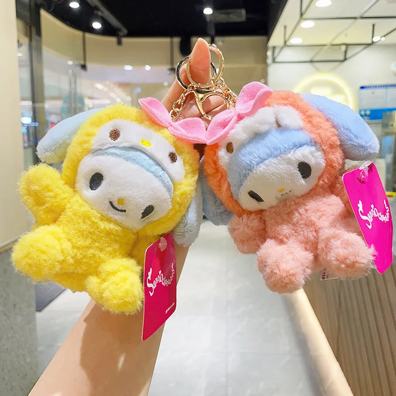 13cm Kawaii Sanrio Plush Keychain Cute Melody Backpack Pendant Key Accessories School Backpack Ring Birthday Gifts for Kids Girl
13cm Kawaii Sanrio Plush Keychain Cute Melody Backpack Pendant Key Accessories School Backpack Ring Birthday Gifts for Kids Girl