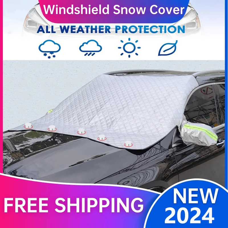 Extra Large Car Snow Cover Front Windshield Sunshade Thickened Snow Shield Car Coat Cover Anti-ice Front Windscreen Protector
Extra Large Car Snow Cover Front Windshield Sunshade Thickened Snow Shield Car Coat Cover Anti-ice Front Windscreen Protector
