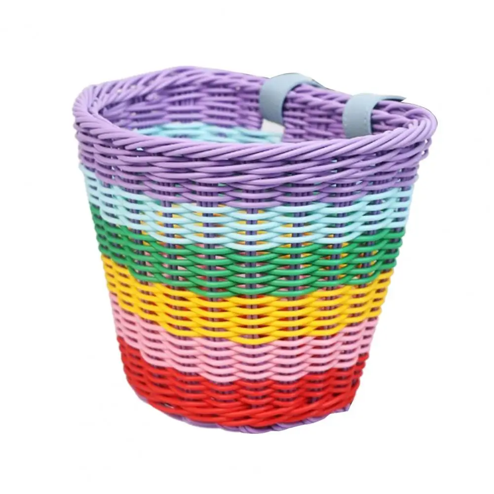 Hand-Woven Colorful Bicycle Basket Front Toddler Tiny Tricycle Baskets E-bike Cycling Storage Basket For Girls Bike Accessories
Hand-Woven Colorful Bicycle Basket Front Toddler Tiny Tricycle Baskets E-bike Cycling Storage Basket For Girls Bike Accessories