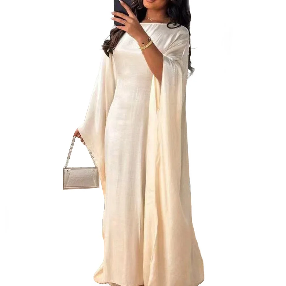 Women Dress For Spring/Summer Long Dress Muslim Robe O-neck Oversized Plus Size Polyester Sparkling Comfy Fashion
Women Dress For Spring/Summer Long Dress Muslim Robe O-neck Oversized Plus Size Polyester Sparkling Comfy Fashion