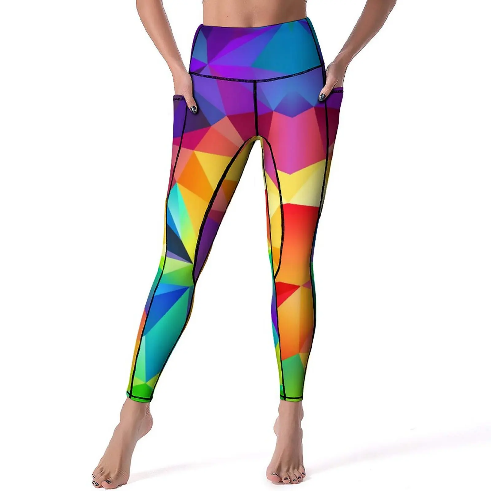 Colorful Geo Print Leggings Rainbow High Waist Yoga Pants Aesthetic Quick-Dry Yoga Legging Women Graphic Gym Sport Pants
Colorful Geo Print Leggings Rainbow High Waist Yoga Pants Aesthetic Quick-Dry Yoga Legging Women Graphic Gym Sport Pants