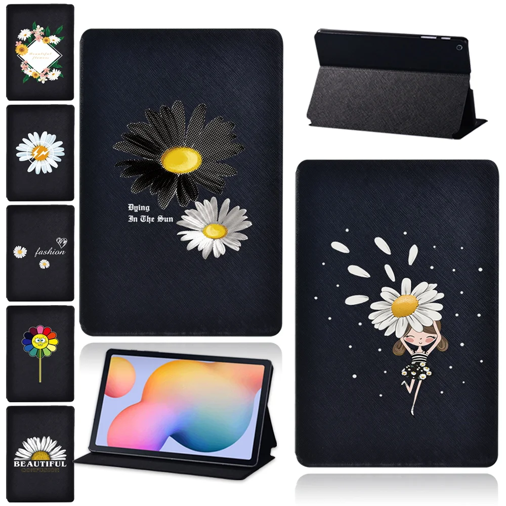 

Tablet Case for Samsung Galaxy Tab S6 Lite 10.4 Inch P615 SM-P610 SM-P615 PU Leather Anti-Dust Stand Cover + Free Stylus