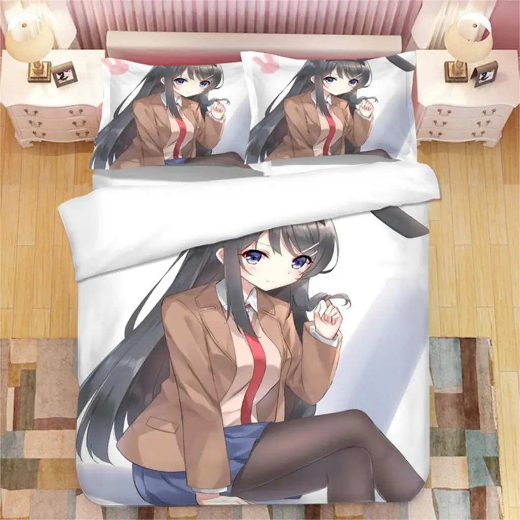 Japanese Anime Sakurajima Mai 3D Printed Bedding Set Duvet Covers Pillowcases Comforter Bedding Set Bedclothes Bed Linen 04
Japanese Anime Sakurajima Mai 3D Printed Bedding Set Duvet Covers Pillowcases Comforter Bedding Set Bedclothes Bed Linen 04