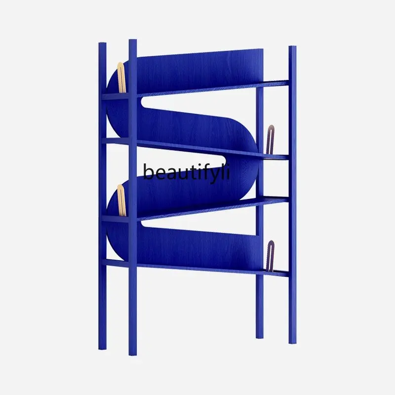Bookshelf Blue Light Luxury Nordic Simple Floor Storage Shelf Study Bookshelf
Bookshelf Blue Light Luxury Nordic Simple Floor Storage Shelf Study Bookshelf