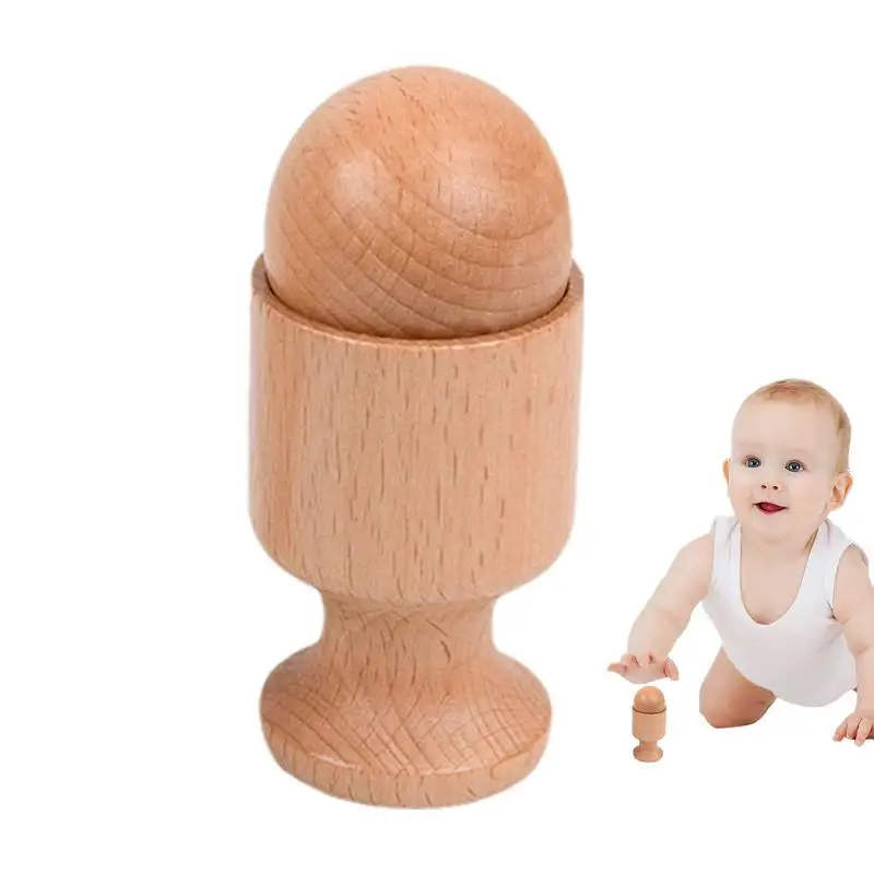 

Unisex Infant Montessori Sensory Toys Wooden Toys Hand Grasping Life Practical Toy For Toddlers Rattles 0-3 Years Old
