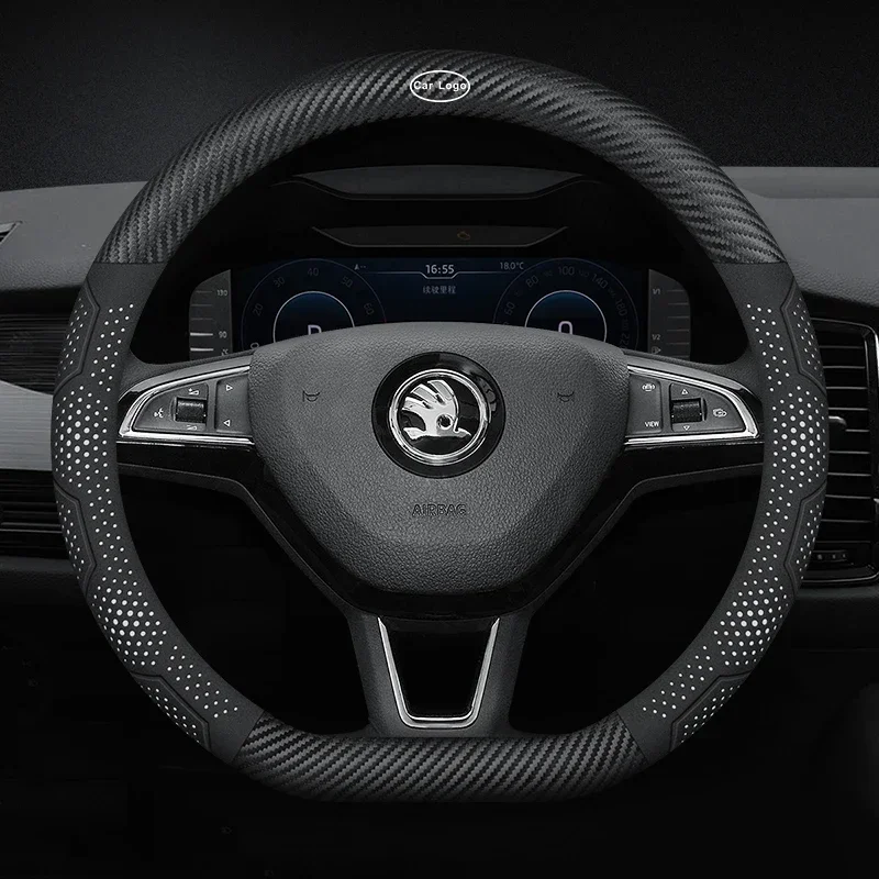 Car Carbon fiber Suede Leather Car Steering Wheel Cover For Skoda Octavia Kamiq Fabia Superb Yeti Kodiaq Karoq Scala VRS Rapid
Car Carbon fiber Suede Leather Car Steering Wheel Cover For Skoda Octavia Kamiq Fabia Superb Yeti Kodiaq Karoq Scala VRS Rapid