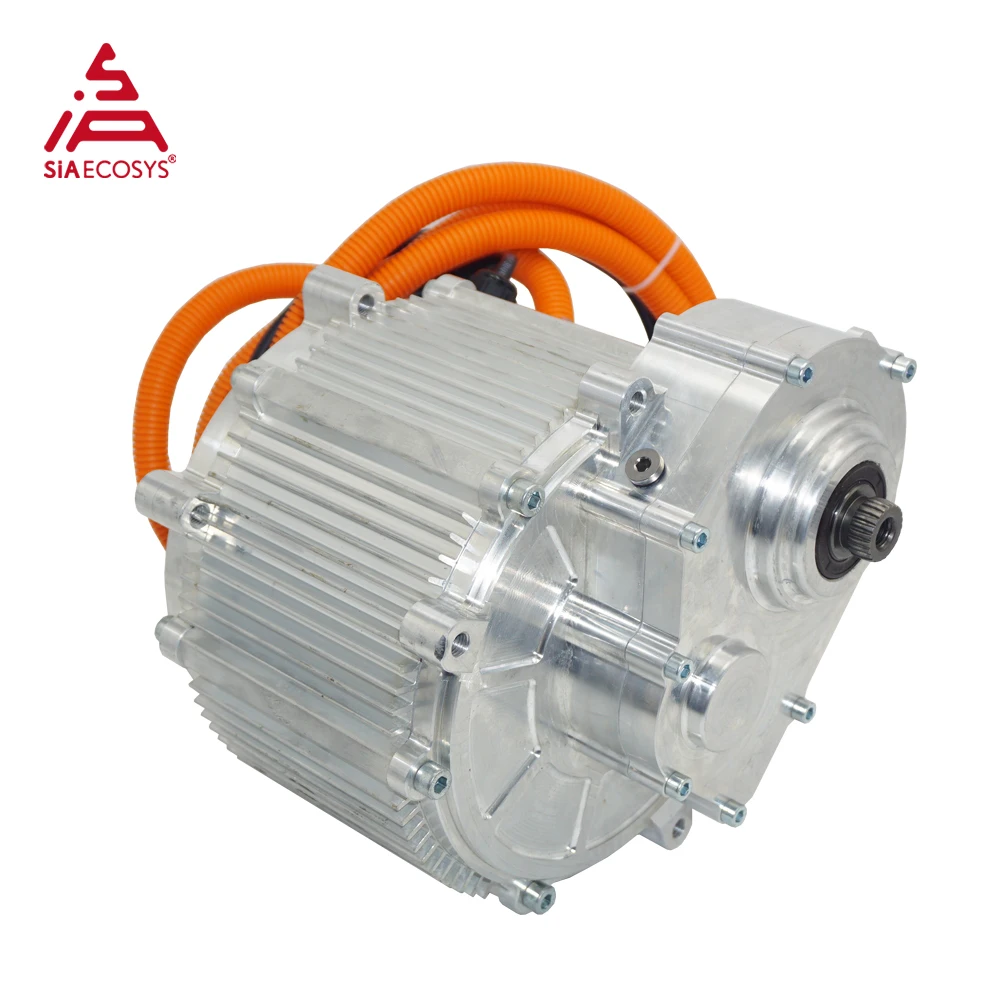 New SiAECOSYS CNC SIA200-50 Peak 28kW 70N.m PMSM Motor with 1:2.5 Gear Ratio IP67 Motor for Electric Motorcycle
New SiAECOSYS CNC SIA200-50 Peak 28kW 70N.m PMSM Motor with 1:2.5 Gear Ratio IP67 Motor for Electric Motorcycle