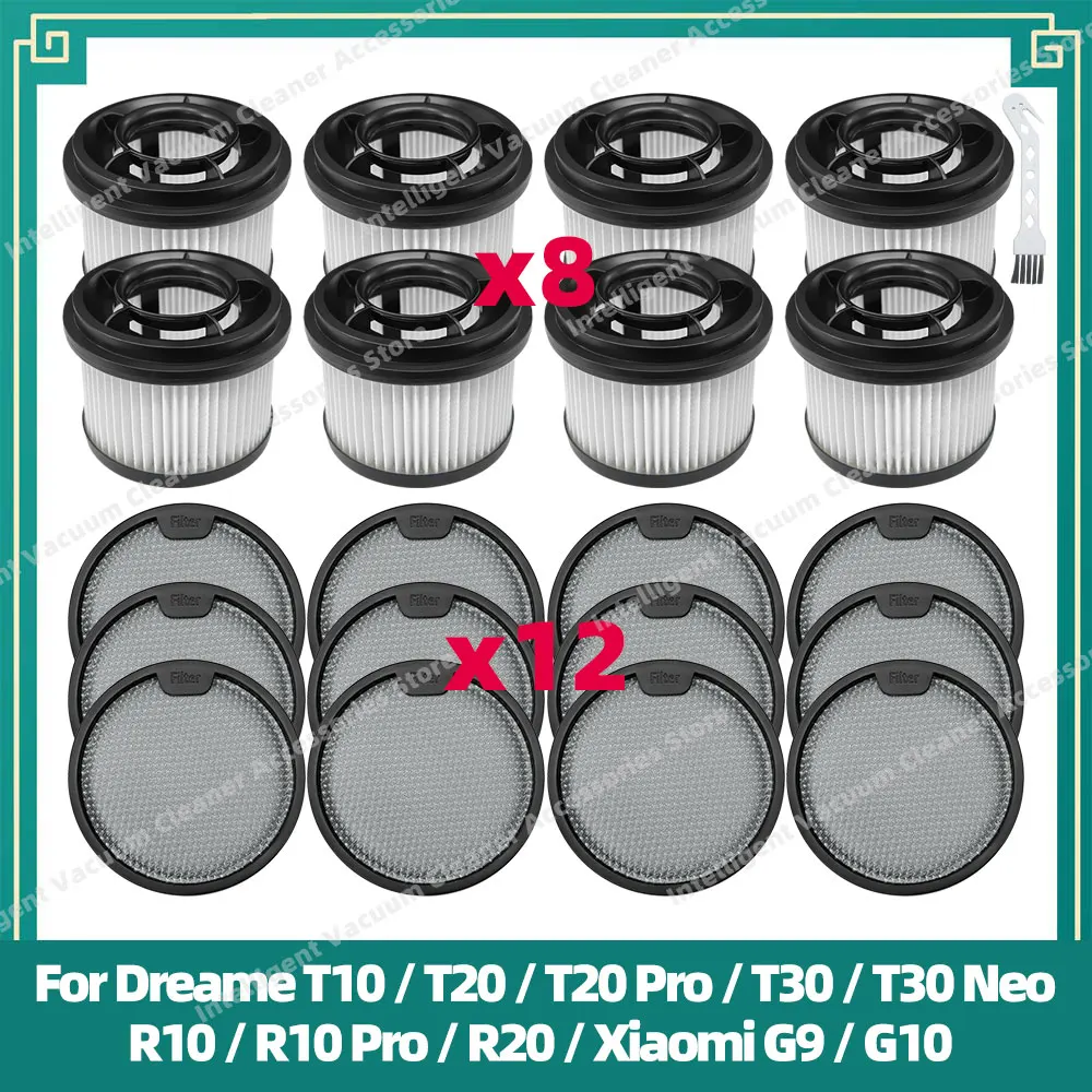 Compatible For Dreame T10 / T20 / T20 Pro / T30 / T30 Neo / R10 / R10 Pro / R20 / Xiaomi G9 / G10 Pre Post Filter Spare Parts
Compatible For Dreame T10 / T20 / T20 Pro / T30 / T30 Neo / R10 / R10 Pro / R20 / Xiaomi G9 / G10 Pre Post Filter Spare Parts