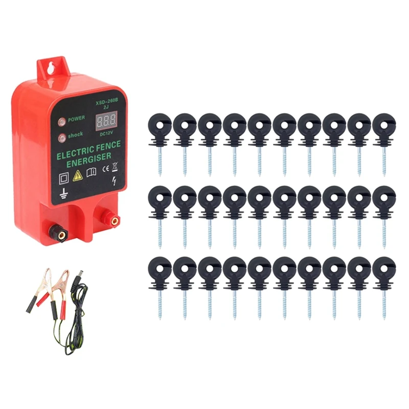 10KM Electric Fence Livestock High Voltage Pulse Controller Waterproof LCD Display Electric Fence Insulators Durable EU Plug
10KM Electric Fence Livestock High Voltage Pulse Controller Waterproof LCD Display Electric Fence Insulators Durable EU Plug