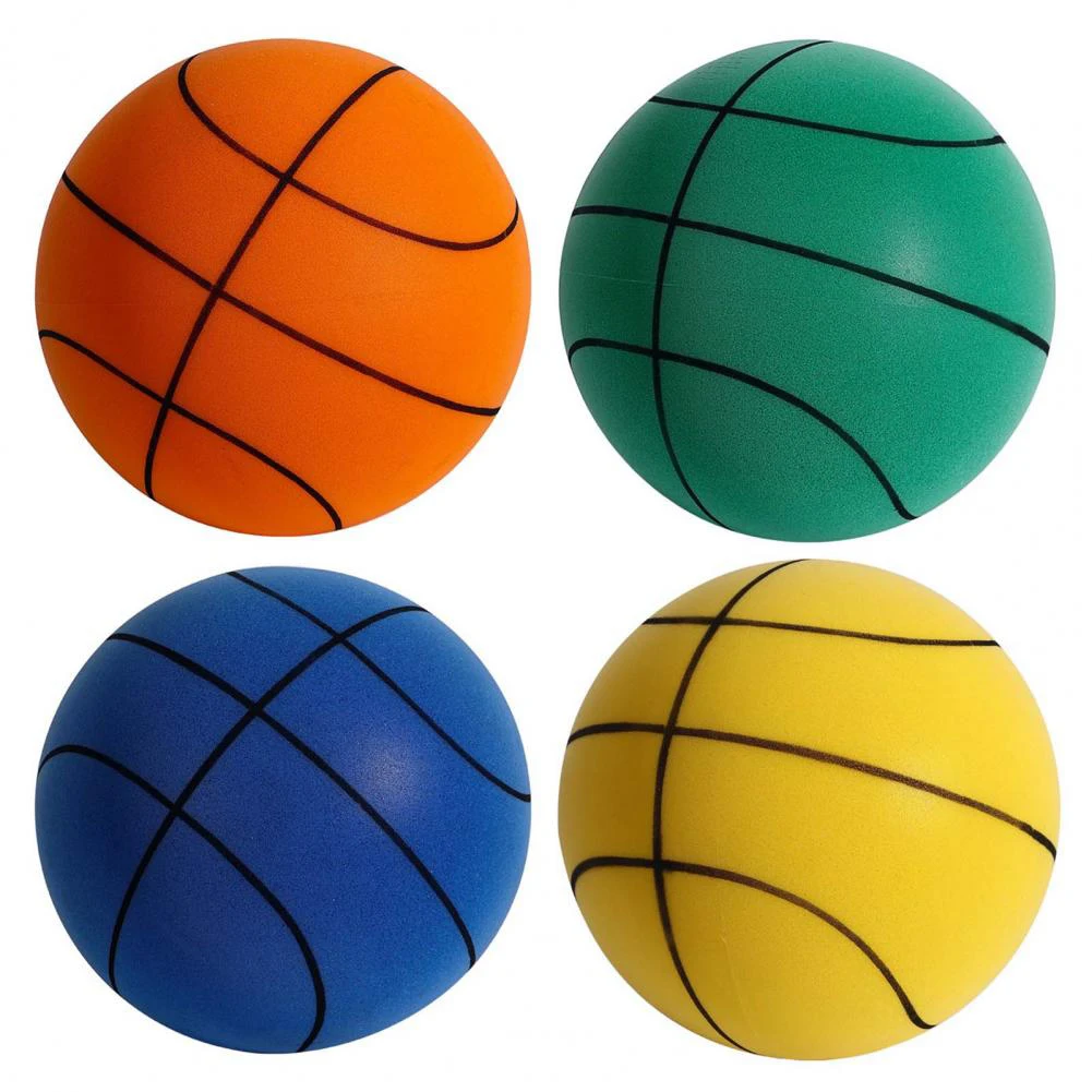 

Bouncing-Mute Ball Indoor Silent Skip Ball Playground Bounce Basketball Child Sports Toy Games Sponge-Ball Sports Toy For Kids