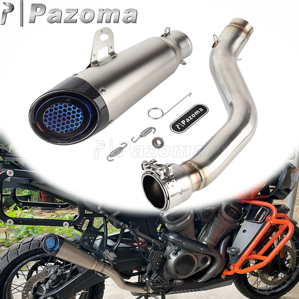 Pazoma Motorcycle Muffler Full Exhaust System Slip-On Silencer Pipe For Harley Pan America 1250 RA1250 Special RA1250S 2021-2023
Pazoma Motorcycle Muffler Full Exhaust System Slip-On Silencer Pipe For Harley Pan America 1250 RA1250 Special RA1250S 2021-2023