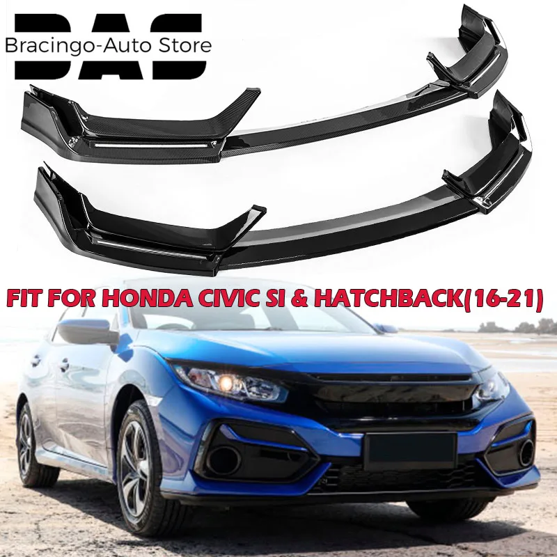 Bracingo Fit For Honda Civic Si Hatchback 2016-2021 Car Front Lower Bumper Spoiler Lip with White Turn Amber LED Light Kit 3pcs
Bracingo Fit For Honda Civic Si Hatchback 2016-2021 Car Front Lower Bumper Spoiler Lip with White Turn Amber LED Light Kit 3pcs